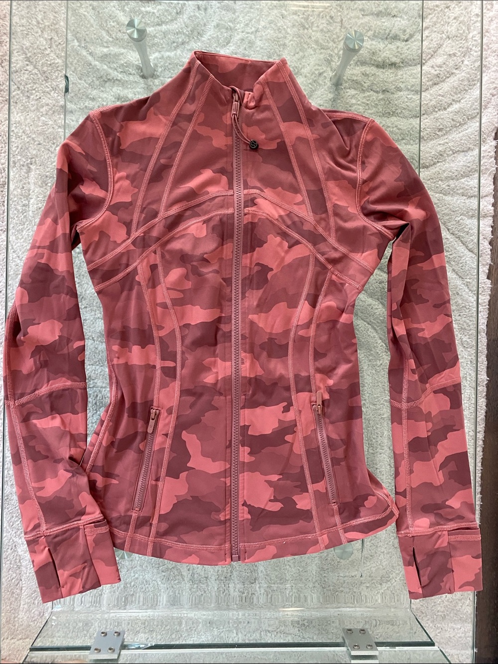 Lululemon Define Jacket Heritage 365 Camo Brier Rose | Size 4